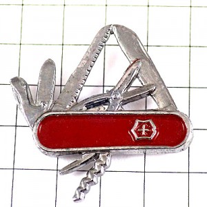 ピンバッジ・ビクトリノックス社スイスアーミーナイフ十字の紋章 VICTORINOX SWISS