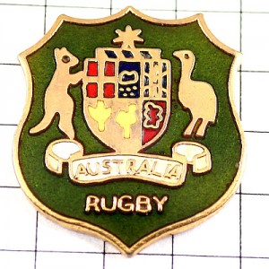 ピンバッジ・ラグビーオーストラリア代表ワラビーズ紋章 RUGBY AUSTRALIA