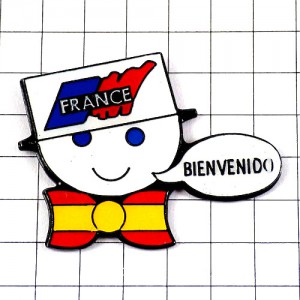 ピンバッジ・サッカーワールドカップ1998年フランス大会スペイン国旗 BIENVENIDO WORLDCUP98 SPAIN