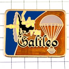 ピンバッジ・パラシュート落下傘ガリレオ宇宙遊泳 GALILEO GPS PARACHUTE SATELLITE