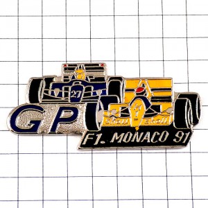 ピンバッジ・モナコGPホンダF1アイルトンセナ車 MONACO AYRTON-SENNA SHELL ENGLAND