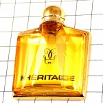 ピンバッジ・ゲラン香水エリタージュ壜 GUERLAIN HERITAGE