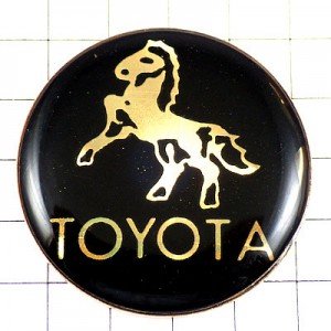 ピンバッジ・トヨタ車エンブレム馬 TOYOTA