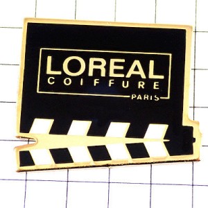 ピンバッジ・ロレアル美容院パリ映画カチンコ小道具 L-OREAL PARIS