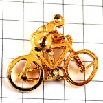 ピンバッジ・金色ゴールドの自転車