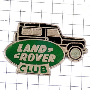 ピンバッジ・ランドローバー車ディフェンダー黒 ROVER RANGE-ROVER LAND-ROVER ENGLAND DEFENDER