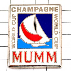 ピンバッジ・シャンパンＭＵＭＭマム酒シャンパーニュ船レース世界大会 CHAMPAGNE-MUMM REIMS FRANCE