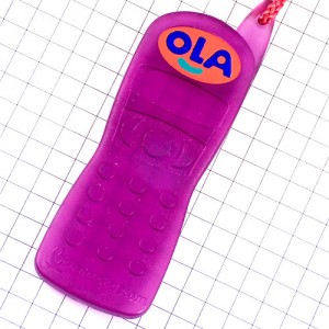 キーホルダー・ＯＬＡの笑顔マーク携帯電話