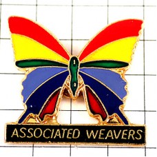 ピンバッジ・虹色のチョウチョウ蝶々 ASSOCIATED-WEAVERS 