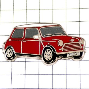 ピンバッジ・オースティン車ミニクーパー赤 AUSTIN MINI COOPER AUSTIN-MINI-COOPER MORRIS-MINI-COOPER ENGLAND