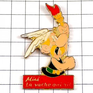 ピンバッジ・聖火ランナーアステリックス漫画バンドデシネ主人公 ASTERIX OBELIX GAULOIS FRANCE