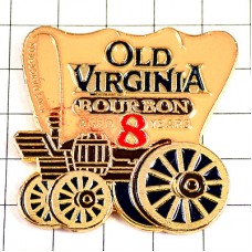 ピンバッジ・幌馬車オールドバージニア酒バーボンウイスキー８年 OLD-VIRGINIA BOURBON WHISKEY WHISKY USA