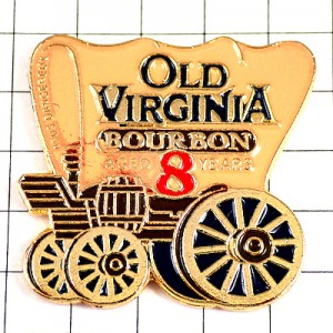 ピンバッジ・幌馬車オールドバージニア酒バーボンウイスキー８年 OLD-VIRGINIA BOURBON WHISKEY WHISKY USA