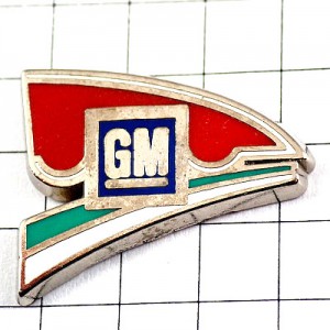 ピンバッジ・GMジェネラルモーターズ赤い車 GENERAL-MOTORS USA