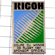 ピンバッジ・ラグビー世界ワールドカップ大会リコー写真カメラ会社スポンサー1991年