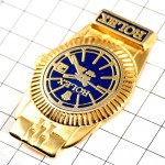 ピンバッジ・ロレックス金色の腕時計ゴールド青い文字盤 ROLEX SWISS