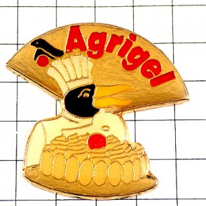 ピンバッジ・ペンギンのパティシエ料理人 AGRIGEL FRANCE