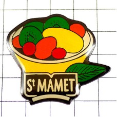 ピンバッジ・サンマメのフルーツ果物盛り合わせ ST-MAMET FRANCE