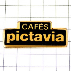 ピンバッジ・コーヒー珈琲豆 CAFES PICTAVIA