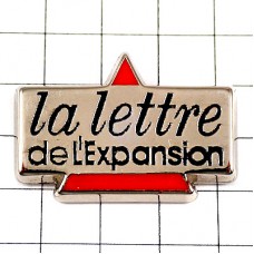 ピンバッジ・ニュースレター赤い三角 L-EXPANSION MAGAZINE FRANCE