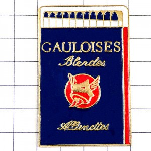 ピンバッジ・ゴロワーズ煙草マッチ箱タバコ GAULOISES FRANCE