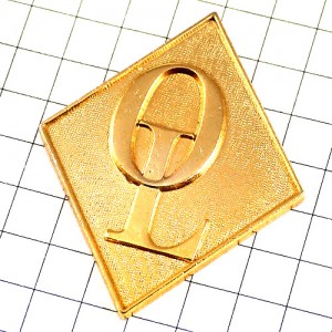 ピンバッジ・ＯＬ金色ゴールドの文字