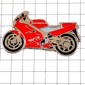 ピンバッジ・ホンダVFR/二輪バイク赤