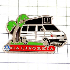 ピンバッジ・カリフォルニア州キャンピングカー車ワーゲンVWアメリカ/USA CALIFORNIA CAMPING VW VOLKSWAGEN GERMANY