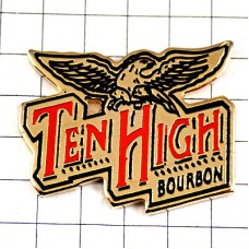 ピンバッジ・バーボンウイスキー酒テンハイ鷲 TEN-HIGH BOURBON WHISKEY KENTUCKY USA