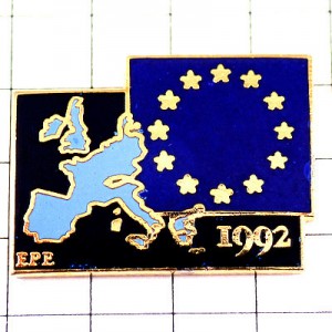 ピンバッジ・ヨーロッパ地図型EU欧州連合の星の旗 EUROPE MAP FLAG