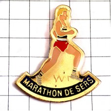 ピンバッジ・マラソン陸上選手ランナー MARATHON SERS FRANCE