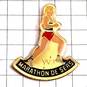 ピンバッジ・マラソン陸上選手ランナー MARATHON SERS FRANCE