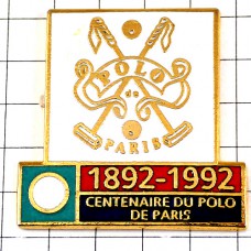 ピンバッジ・ポロ競技パリ１００周年 CENTENAIRE POLO-DE-PARIS FRANCE