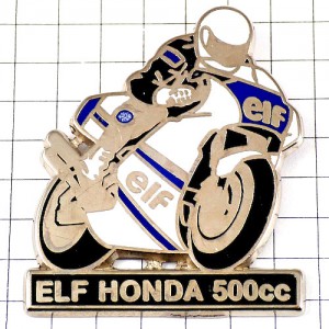 ピンバッジ・ホンダ500CC/レースバイク二輪エルフ石油 ELF HONDA 500CC