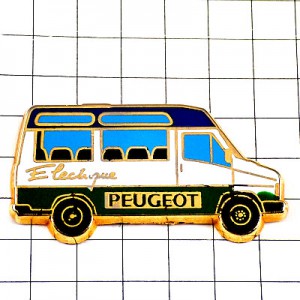 ピンバッジ・プジョー社ミニバス電気自動車 PEUGEOT FRANCE