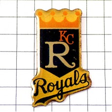 ピンバッジ・カンザスシティロイヤルズ大リーグ野球KC紋章 KANSAS-CITY ROYALS USA