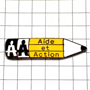 ピンバッジ・鉛筆ＡＡ文房具 AIDE-ET-ACTION