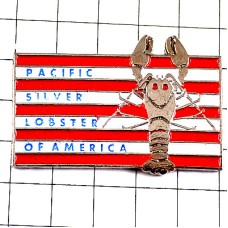 ピンバッジ・ロブスター伊勢エビ海老アメリカ/USA LOBSTER PACIFIC AMERICA