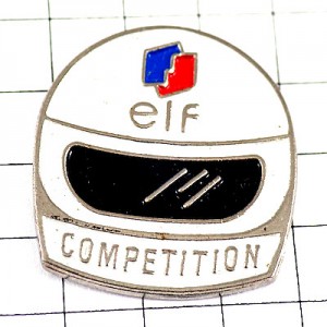 ピンバッジ・ヘルメット車レース仕様エルフ石油 ELF FRANCE