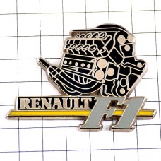 ピンバッジ・ルノーF1レースのエンジン車 RENAULT FRANCE