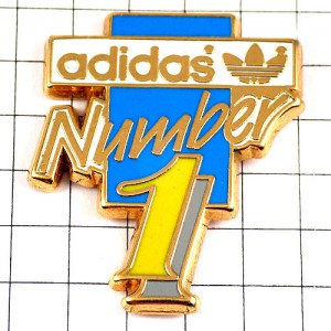 ピンバッジ・アディダス「１」番 ADIDAS