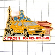 ピンバッジ・シトロエン車ラリーパリ北京エッフェル塔 CITROEN MICHELIN FRANCE