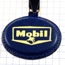 キーホルダー・モービル石油レザー革製 MOBIL-OIL USA