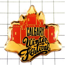 ピンバッジ・カルガリーお城カナダ冬の祭典 CALGARY CANADA WINTER-FESTIVAL