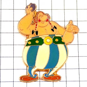 ピンバッジ・オベリクス漫画アステリックスＢＤ ASTERIX OBELIX GAULOIS FRANCE