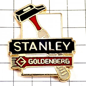 ピンバッジ・スタンレー工具カナヅチ日曜大工 STANLEY TOOLS HAMMER