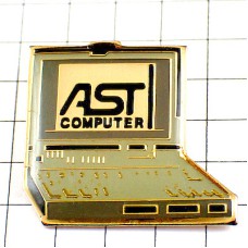 ピンバッジ・コンピュータ灰色の機種 AST-COMPUTER