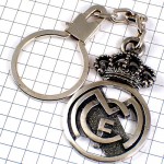 キーホルダー・レアルマドリード王冠サッカークラブ銀色 FCM MADRID-FOOTBALL-CLUB