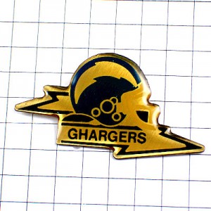 ピンバッジ・サンディエゴチャージャーズ/USAアメフトのヘルメット LOS-ANGELES CHARGERS HELMET NFL