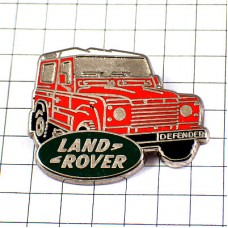 ピンバッジ・ランドローバー車ディフェンダー赤 ROVER RANGE-ROVER LAND-ROVER DEFENDER ENGLAND